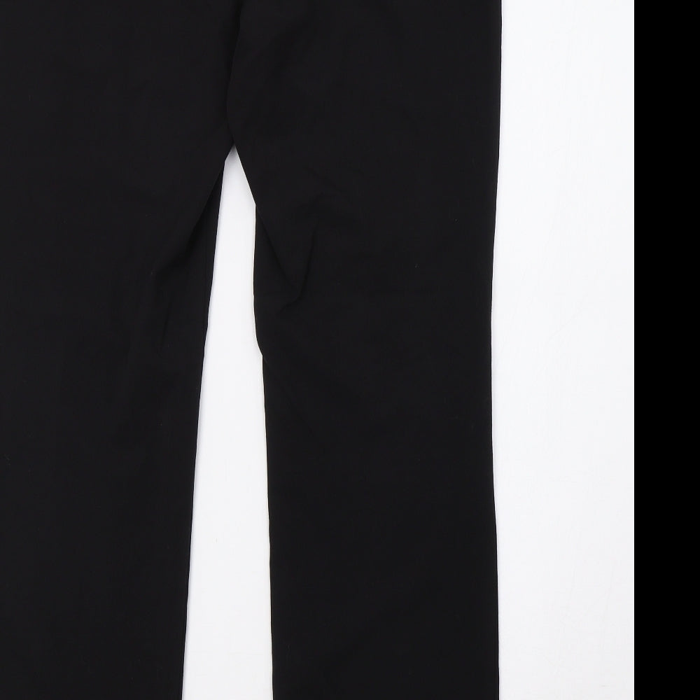 Womens UK Size 12 M&Co Regular Fit Black Trousers