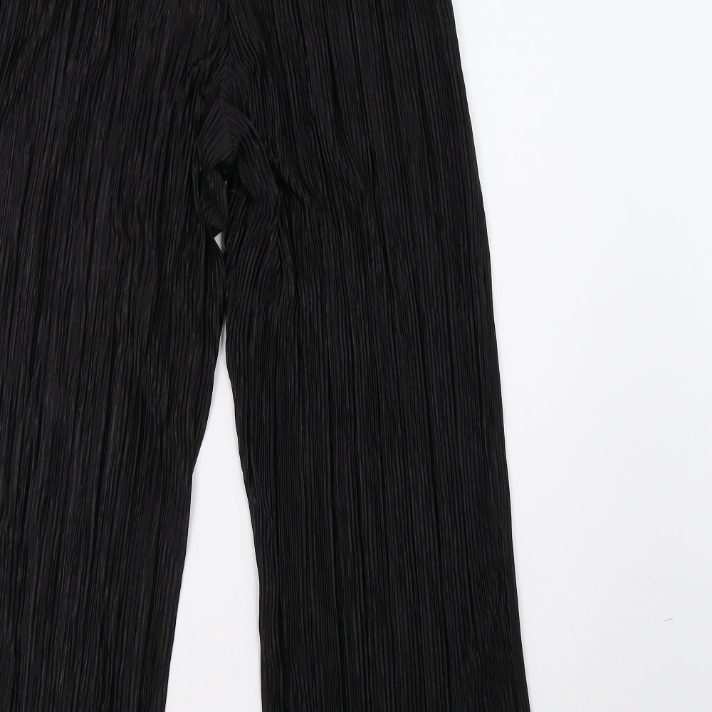 Womens UK Size 12 BHS Regular Fit Black Trousers
