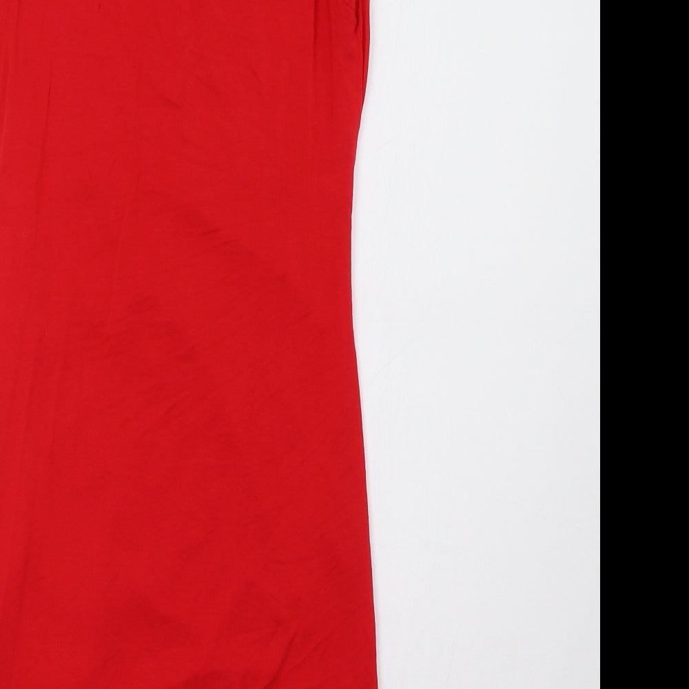 PRETTYLITTLETHING Womens Red A-Line Size 10