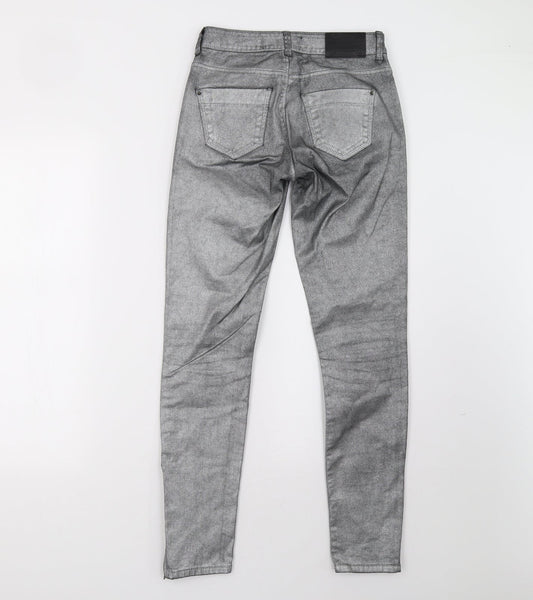 Zara Womens Grey Skinny Jeans Size 34 L30 in
