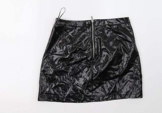newlook Womens Black   A-Line Skirt Size 12