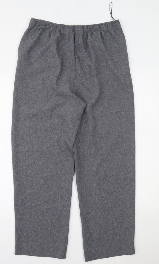 Bm collection Womens Grey Trousers Size 12 L26 in