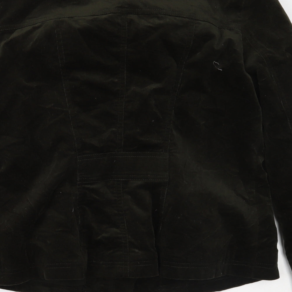 Brand and care label for Principles women’s green jacket, size UK 12