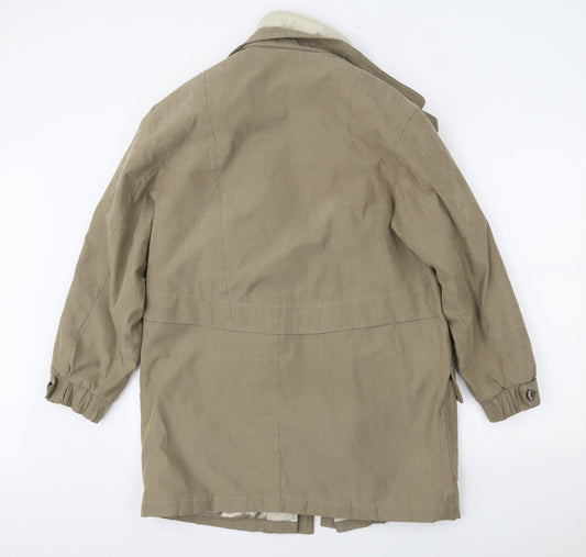 Womens UK Size 10 BHS Beige Parka Coat