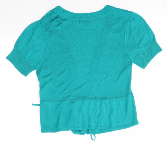 Klass Womens Green Cardigan Jumper Size M