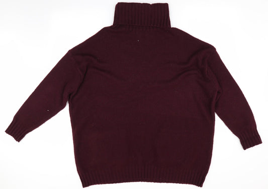 Primark Womens Brown Pullover Jumper Size 12 - Faux Fur pockets