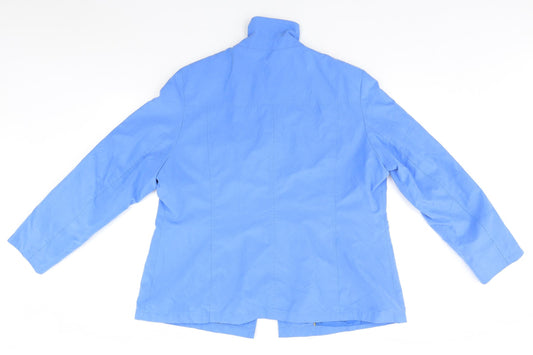 Womens UK Size 18 Marks and Spencer Blue Overcoat