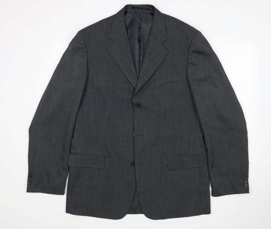 Mens UK Size Armando Regular Grey Suit Jacket