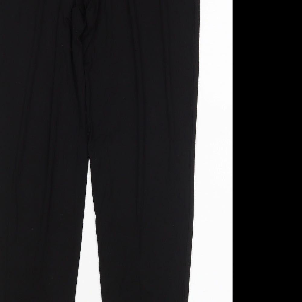 Womens UK Size 12 Papaya Slim Fit Sweatpants Black Trousers