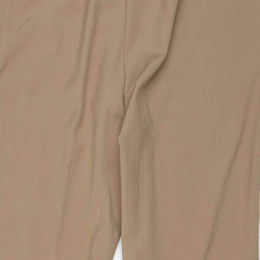 Womens UK Size 22 MARISOTA Regular Fit Carrot Brown Trousers