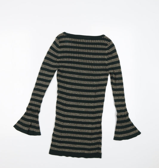 NEXT Womens Multicoloured Striped Bodycon Size 8