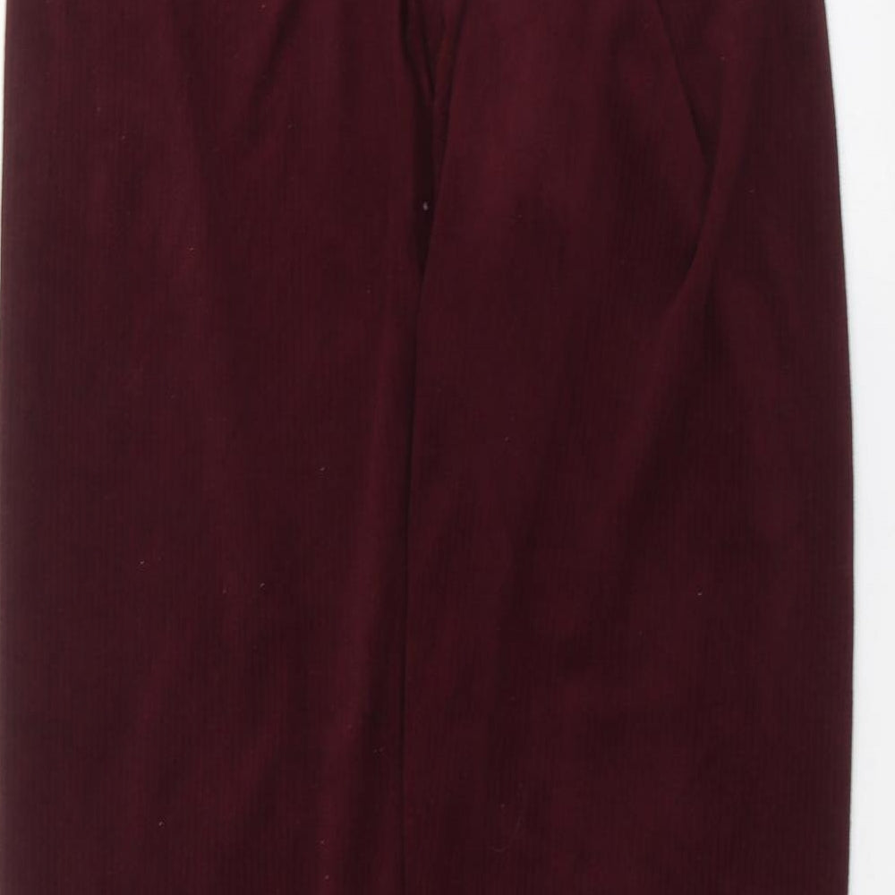 Primark Womens Red Trousers Size M L26 in