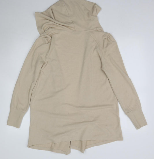 George Womens Beige Knit Cardigan Jumper Size S