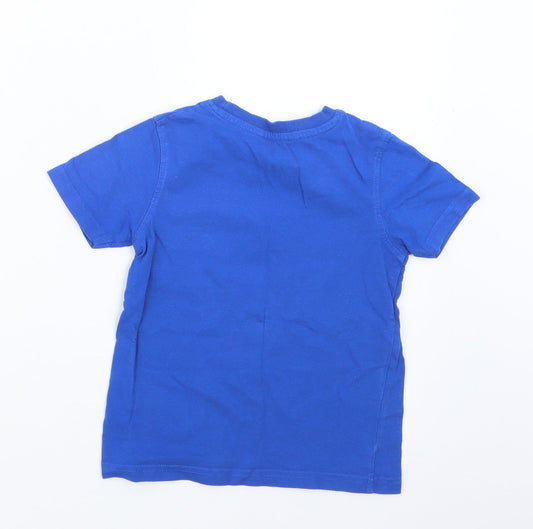 George Boys Blue Basic T-Shirt Size 3-4 Years