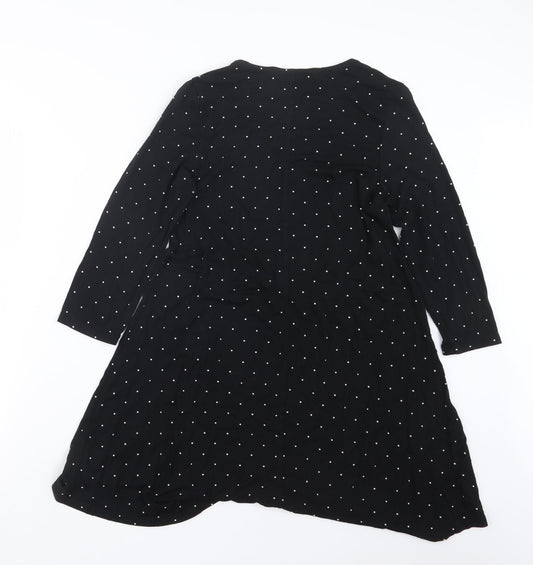 F&F Womens Black Polka Dot Mini Size 8