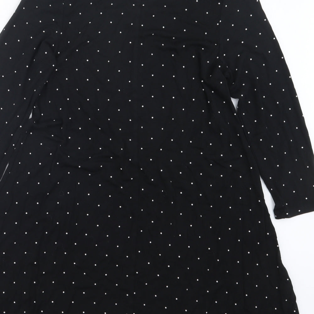F&F Womens Black Polka Dot Mini Size 8