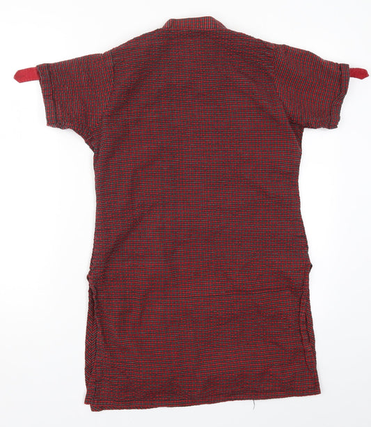 Womens UK Size 12 Preworn Red Basic T-Shirt