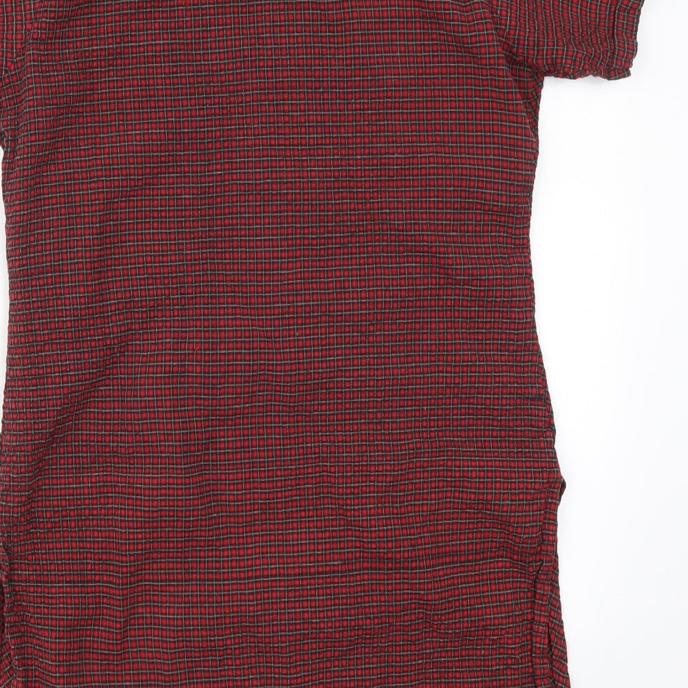 Womens UK Size 12 Preworn Red Basic T-Shirt