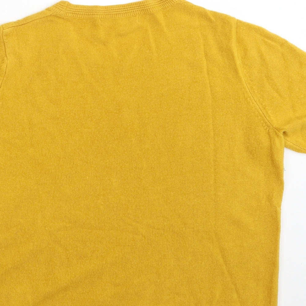 Classic Womens Yellow Pullover Jumper Size 10