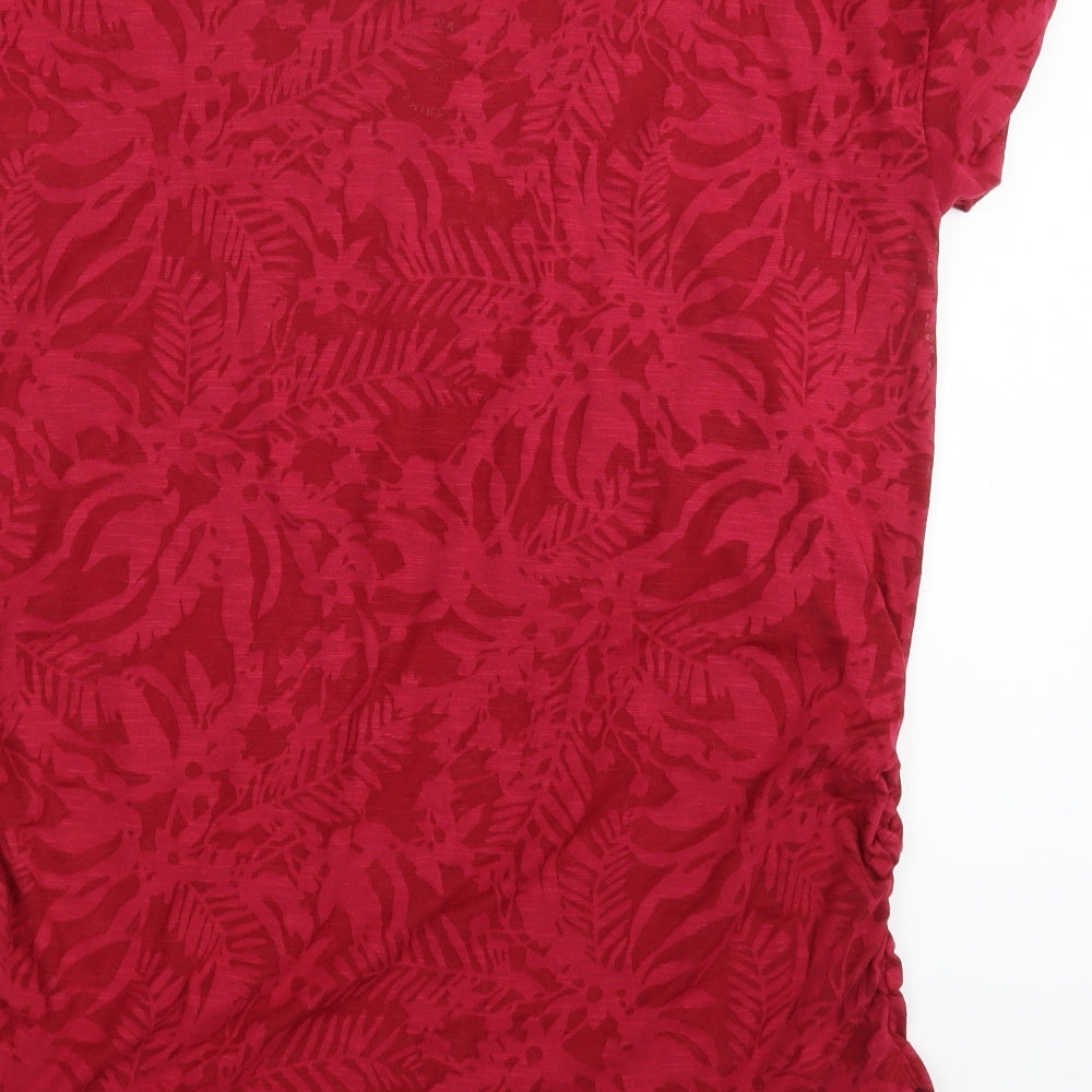 Womens UK Size 10 NEXT Red Basic T-Shirt