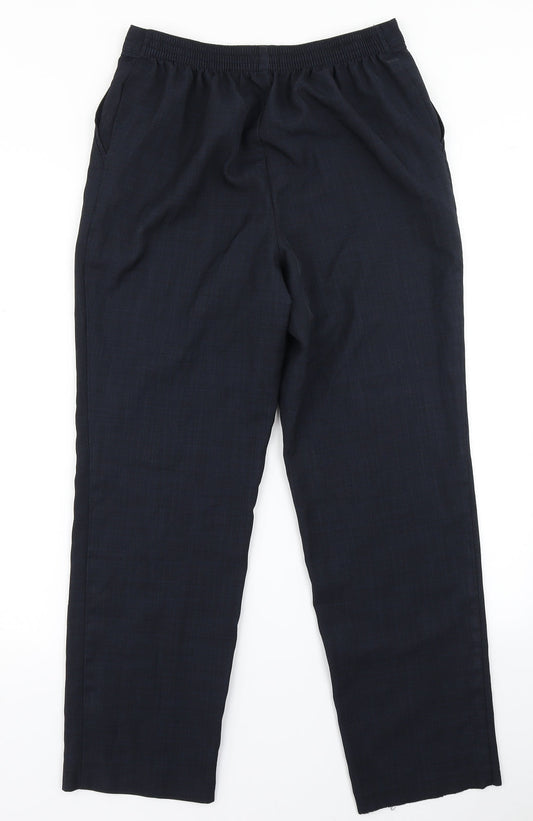 Classic Womens Blue Dress Pants Trousers Size 10 L27 in
