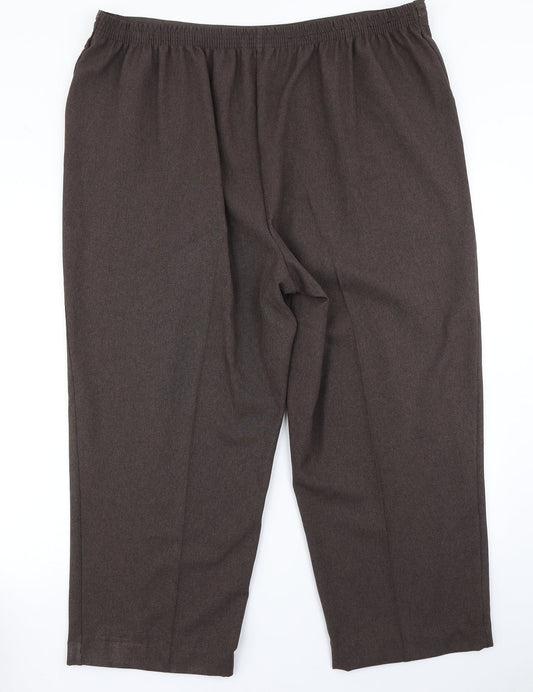 BM Collection Womens Brown Dress Pants Trousers Size 22 L20 in