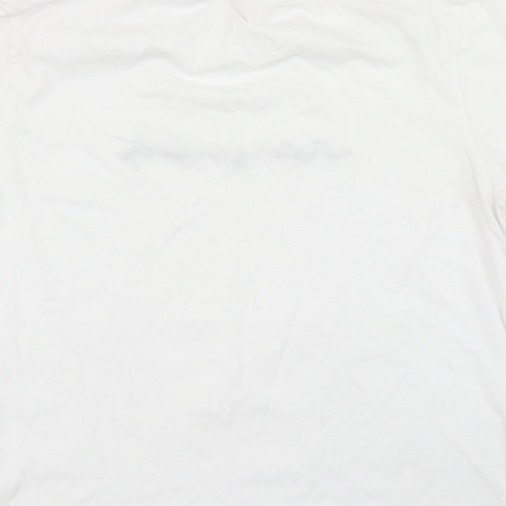 Womens UK Size M H&M White Basic T-Shirt