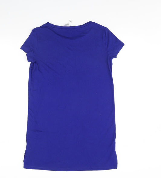 Divided Womens Blue T-Shirt Dress Size S