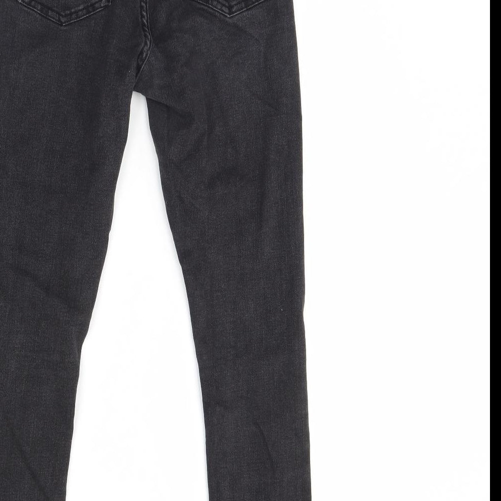 Denim & Co. Womens Black Denim Skinny Jeans Size 12 L29 in