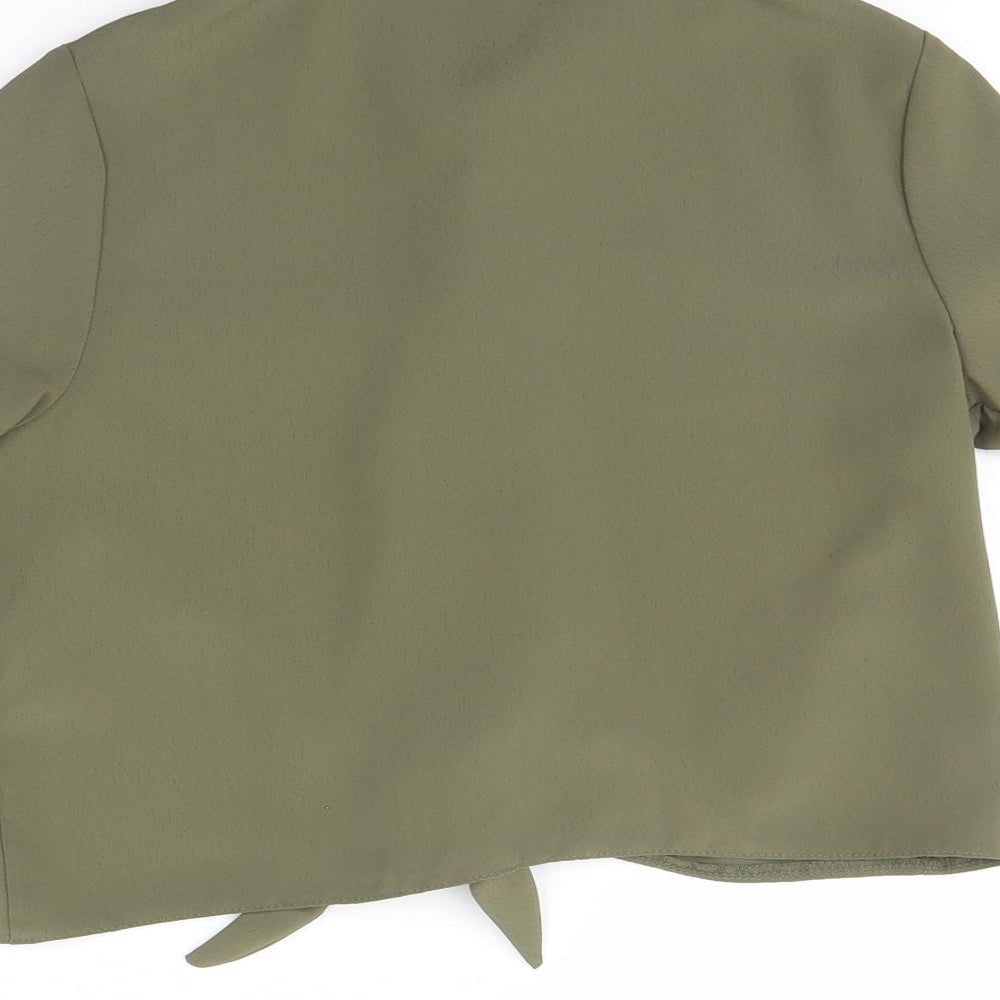 Primark Girls Green Basic Button-Up Size 9 Years