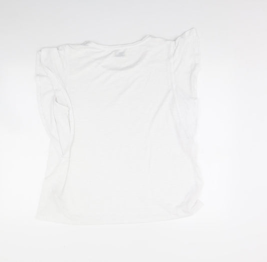 Papaya Womens White Basic T-Shirt Size 20