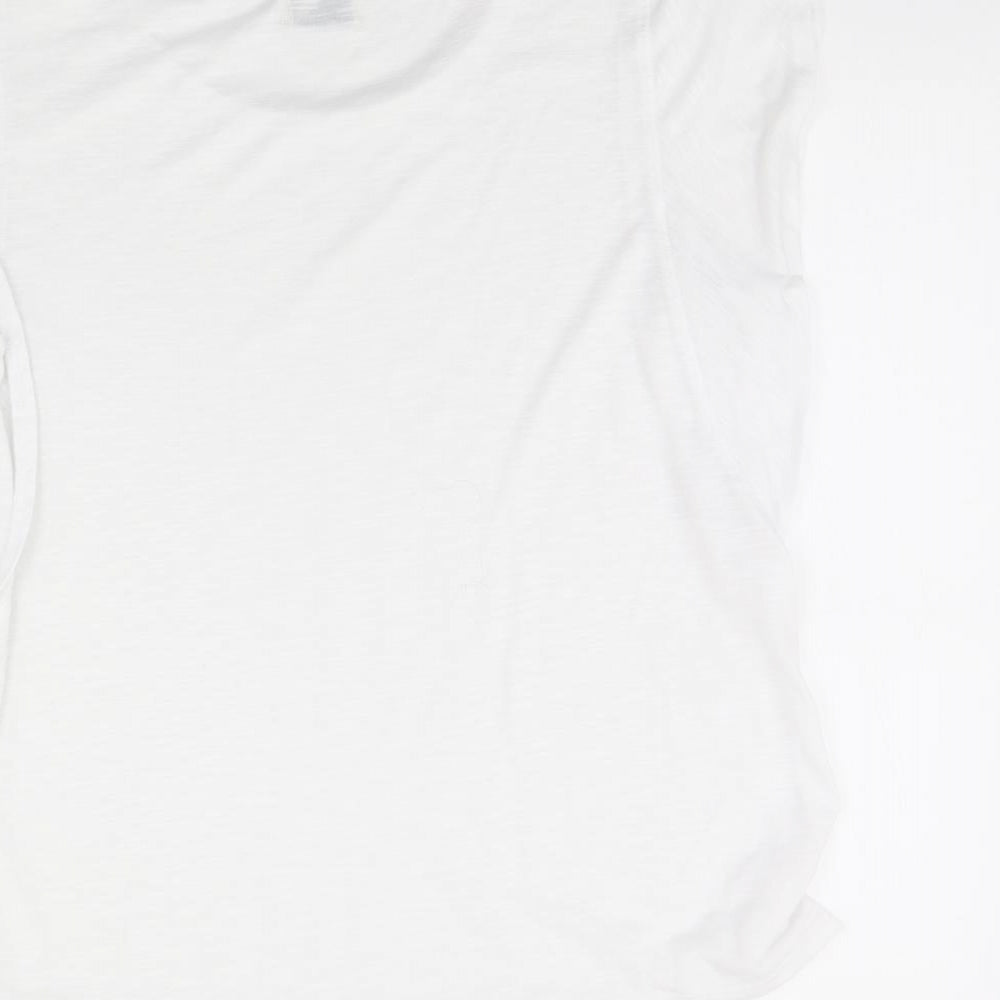 Papaya Womens White Basic T-Shirt Size 20