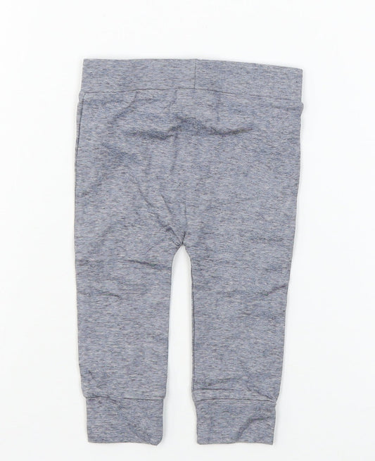 F&F Baby Blue Jersey Jogger Trousers Size 6-9 Months
