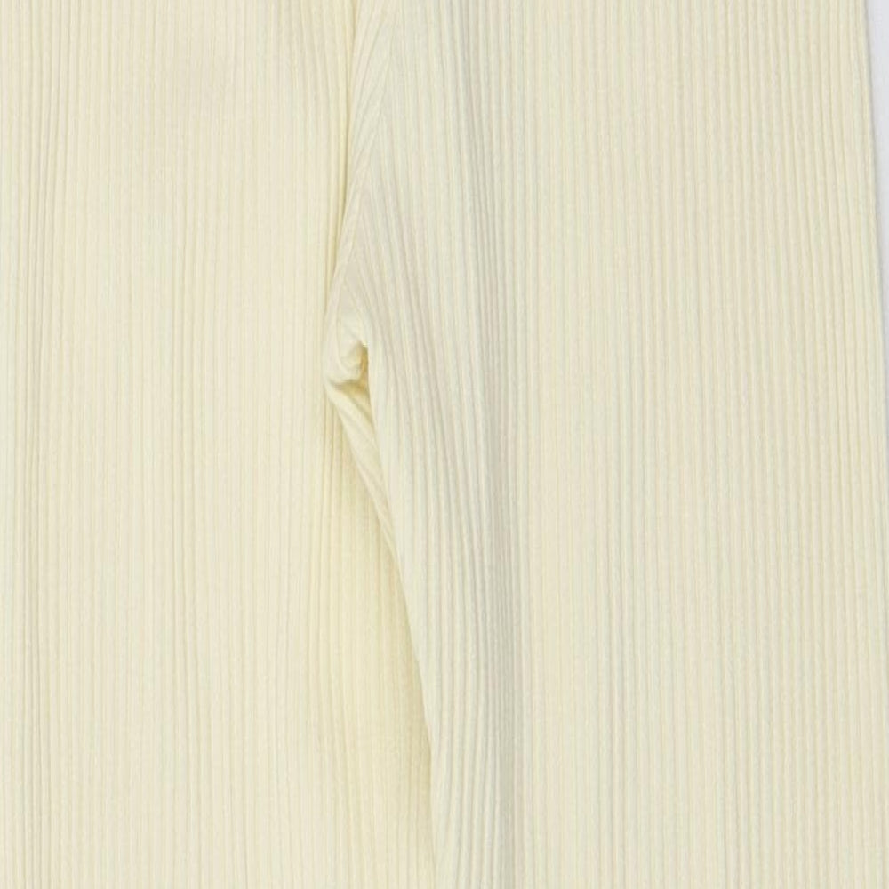 H&M Womens Ivory Knit Jogger Leggings Size S L26 in