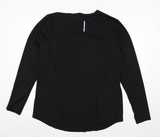 Womens UK Size 14 ASOS Black Basic T-Shirt