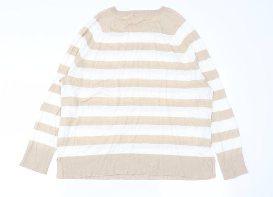 Womens UK Size 16 M&Co Multicoloured Pullover Jumper