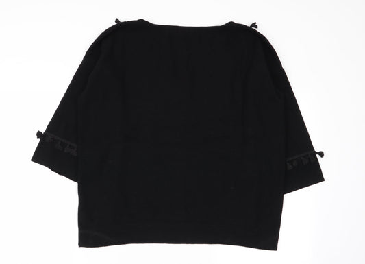 Womens UK Size 12 M&S Black Pullover Jumper