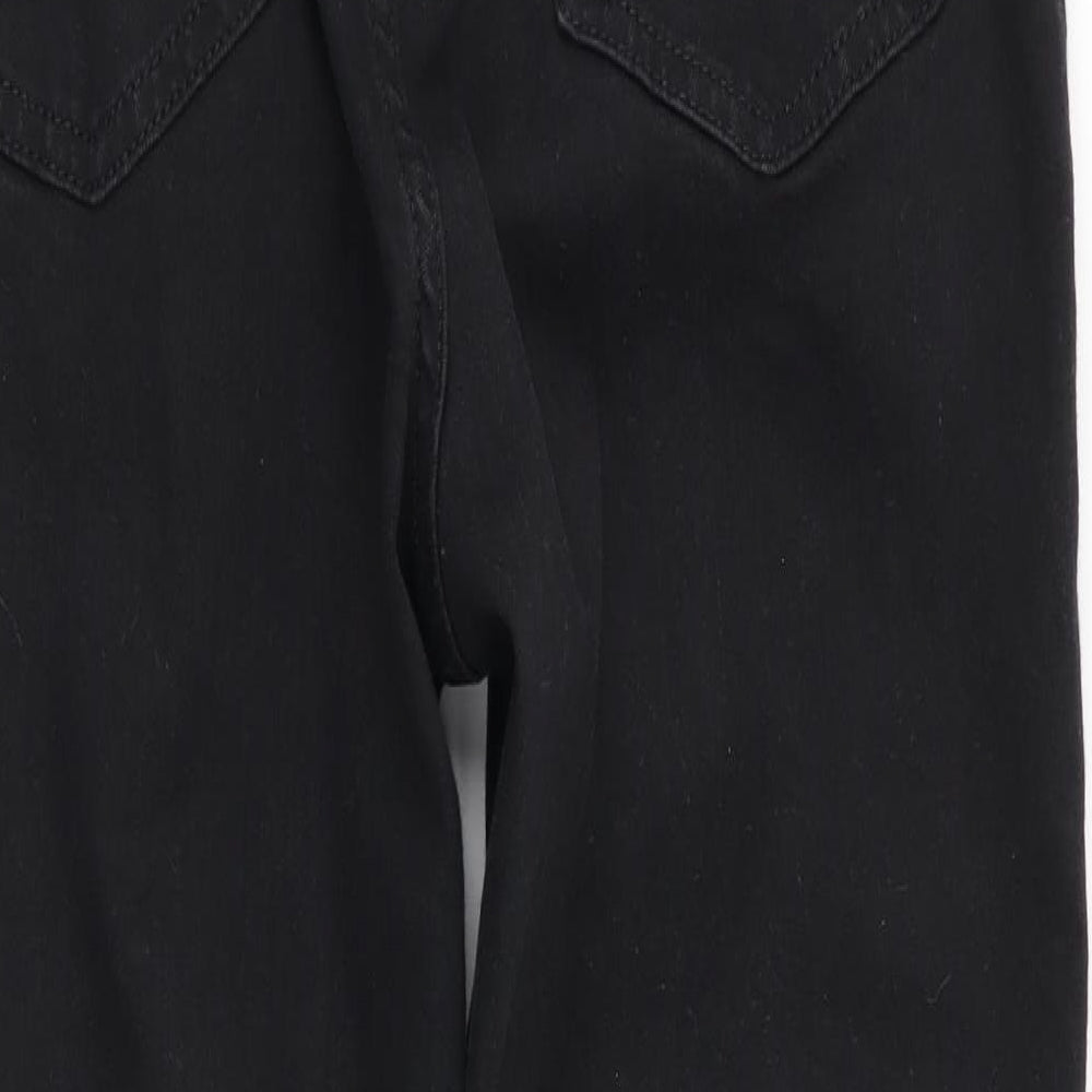 Topshop Womens Black Skinny Jeans Size 30 in L30 in - RIPPED JEANS