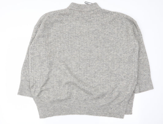 Womens UK Size 12 H&M Grey Pullover Jumper