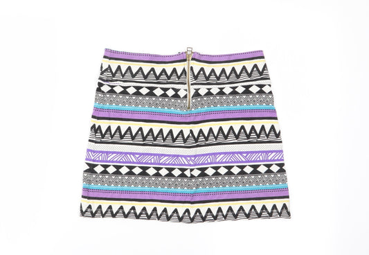 Womens UK Size 10 Topshop Multicoloured Basic Tank