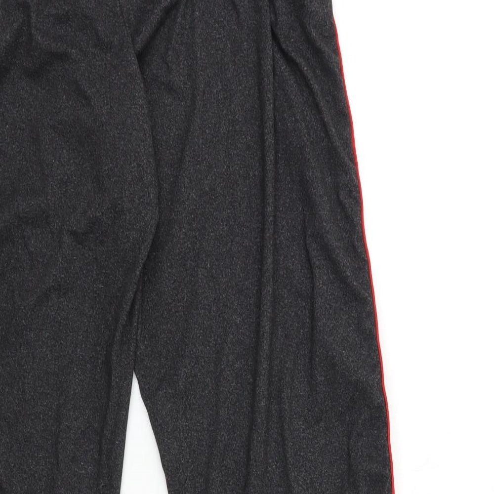 SHOSHO Womens Black Sweatpants Trousers Size L L28 in