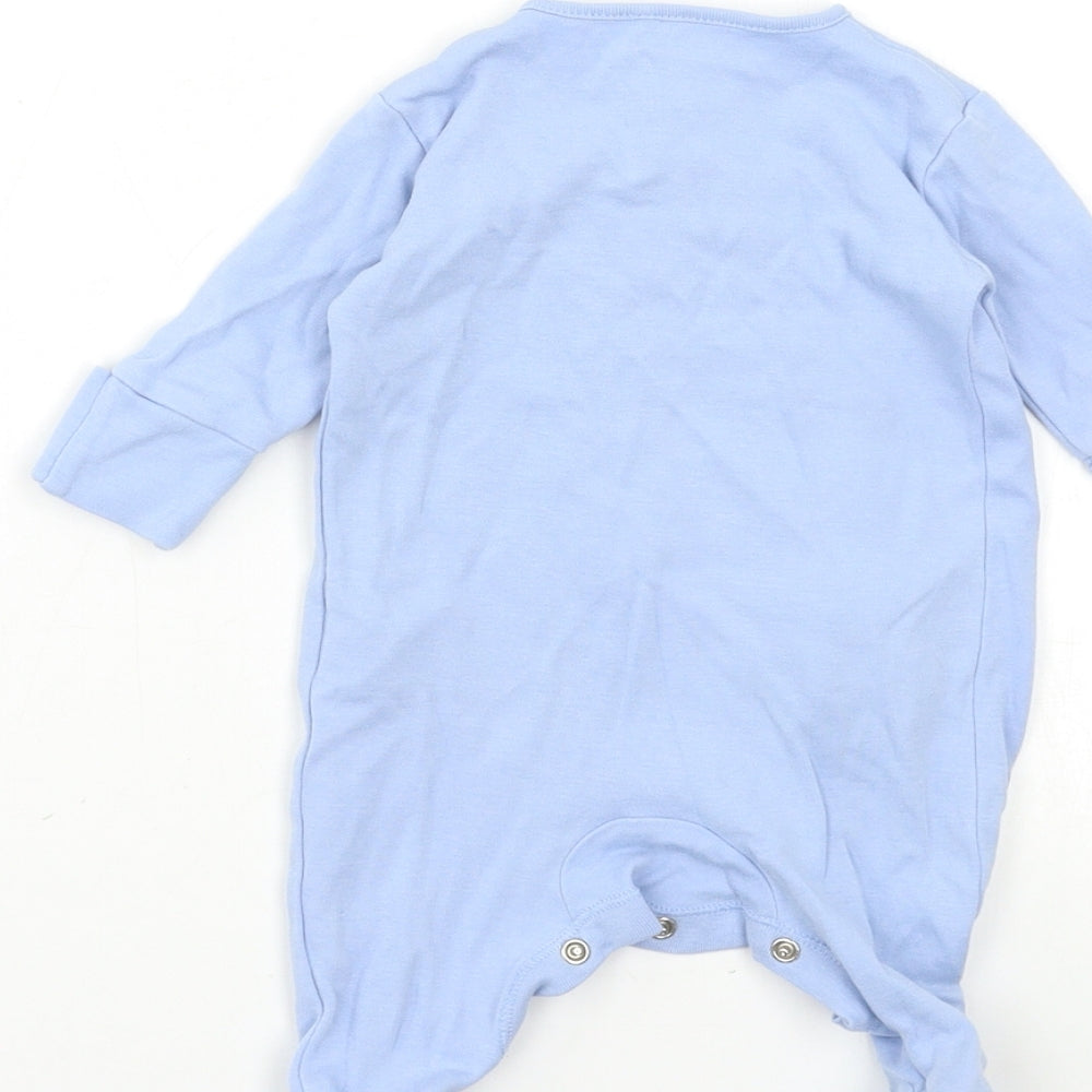 George Baby Blue Babygrow One-Piece Size Newborn