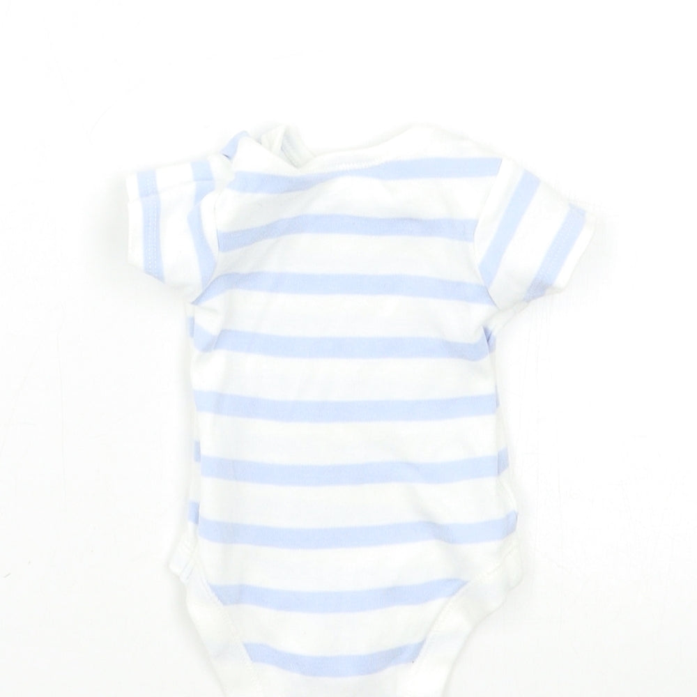 George Baby Blue Striped Babygrow One-Piece Size Newborn