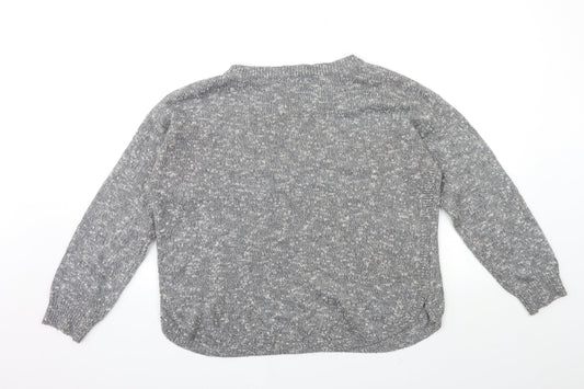 FOREVER 21 Womens Grey Knit Pullover Jumper Size L