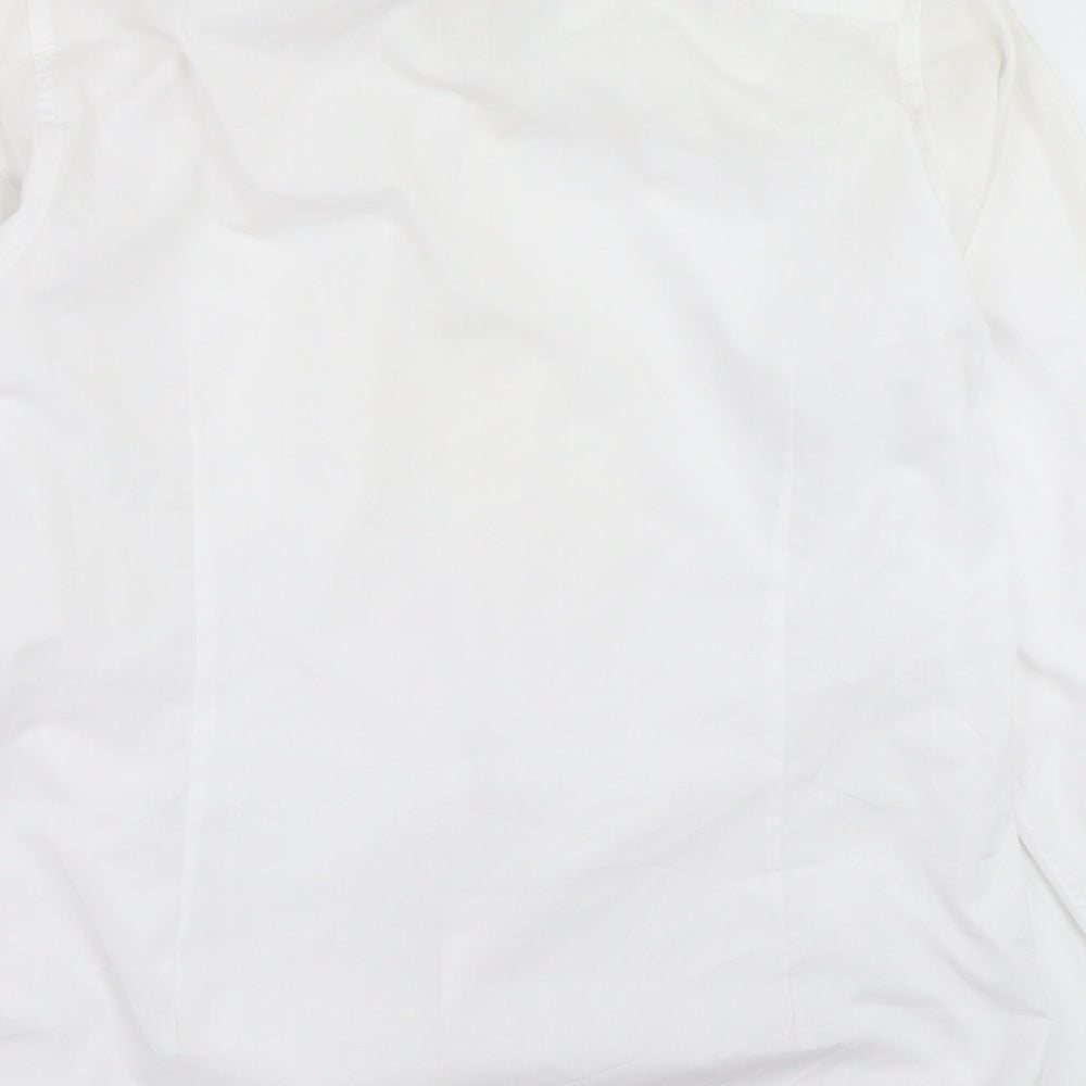 B&W Mens White Button-Up Size 16.5