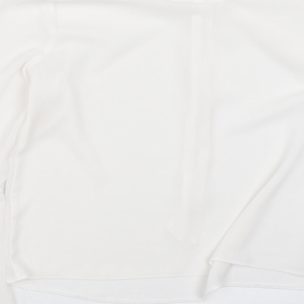 Womens UK Size 12 Red Herring White Basic Blouse