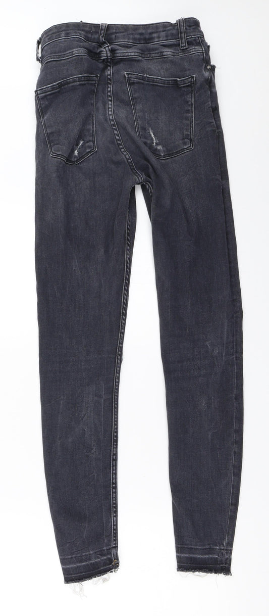 Zara Womens Grey Skinny Jeans Size 36 L28.5 in