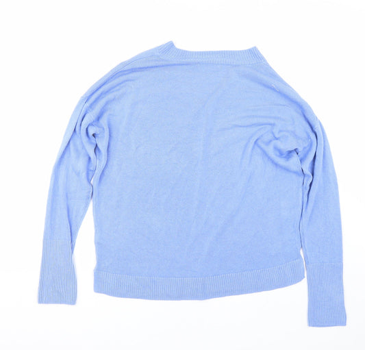F&F Womens Blue Pullover Jumper Size 12