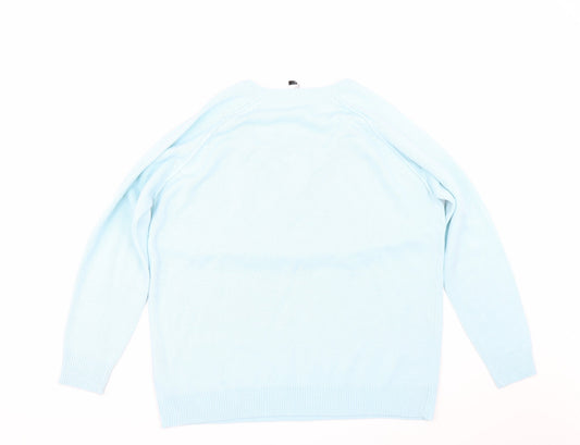 Capsule Womens Blue Pullover Jumper Size S