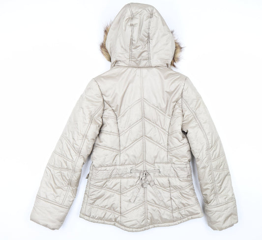 George Womens Gold Parka Coat Size 8